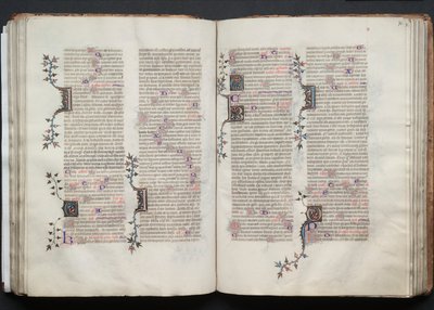 The Gotha Missal: Fol. 72r, Text, c. 1375. av Master of the Boqueteaux