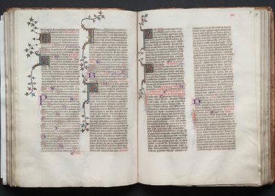 The Gotha Missal: Fol. 78r, Text, ca. 1375. av Master of the Boqueteaux