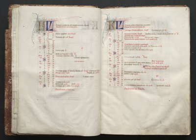 The Gotha Missal: Fol. 7r, Text , c. 1375. av Master of the Boqueteaux