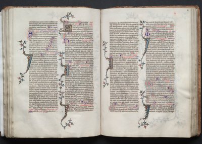 The Gotha Missal: Fol. 81v, text, c. 1375. av Master of the Boqueteaux