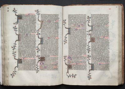 The Gotha Missal: Fol. 84v, text, c. 1375. av Master of the Boqueteaux