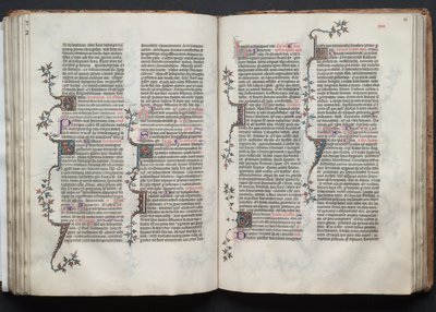 The Gotha Missal: Fol. 86r, Text, ca. 1375. av Master of the Boqueteaux
