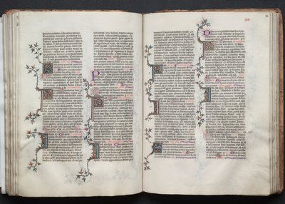 The Gotha Missal: Fol. 88r, Text, c. 1375. av Master of the Boqueteaux