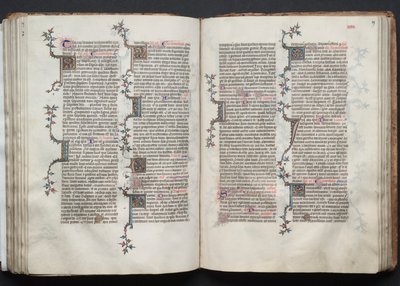 The Gotha Missal: Fol. 88v, text, c. 1375. av Master of the Boqueteaux