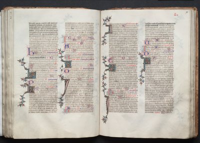The Gotha Missal: Fol. 94v, text, c. 1375. av Master of the Boqueteaux