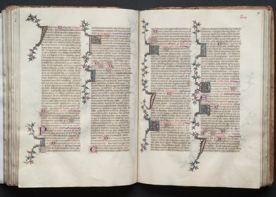 The Gotha Missal: Fol. 96r, Text, c. 1375. av Master of the Boqueteaux