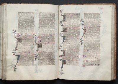 The Gotha Missal: Fol. 98r, Text, c. 1375. av Master of the Boqueteaux