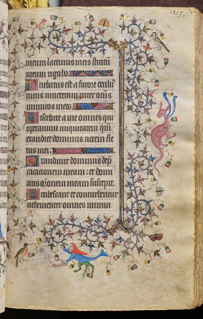 Timmar av Karl den ädle, kung av Navarra (1361-1425): fol. 107r, Text av Master of the Brussels Initials and Associates