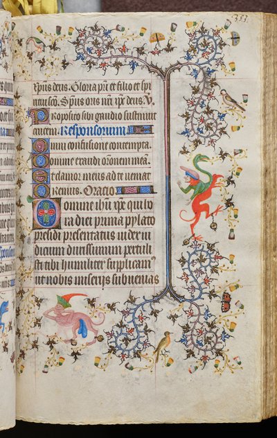 Timmar av Karl den ädle, kung av Navarra (1361-1425): fol. 172r, Text av Master of the Brussels Initials and Associates