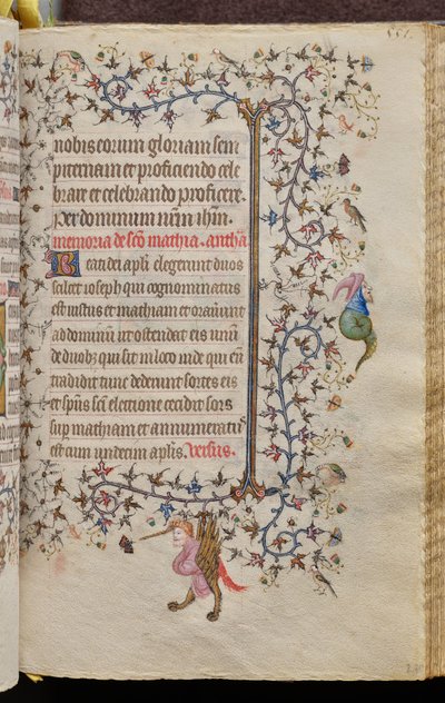Timmar av Karl den ädle, kung av Navarra (1361-1425): fol. 270r, Text av Master of the Brussels Initials and Associates