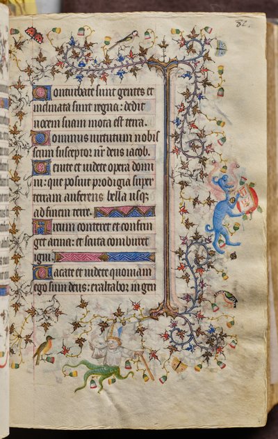 Timmar av Karl den ädle, kung av Navarra (1361-1425): fol. 41r, Text av Master of the Brussels Initials and Associates