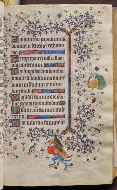 Timmar av Karl den ädle, kung av Navarra (1361-1425): fol. 54r, Text av Master of the Brussels Initials and Associates