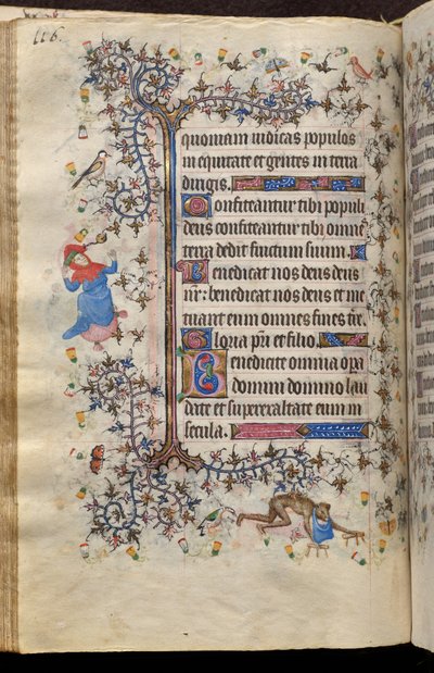 Timmar av Karl den ädle, kung av Navarra (1361-1425): fol. 58v, Text av Master of the Brussels Initials and Associates