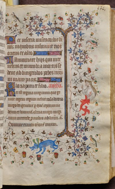 Timmar av Karl den ädle, kung av Navarra (1361-1425): fol. 66r, Text av Master of the Brussels Initials and Associates