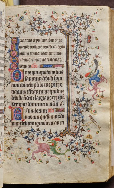 Timmar av Karl den ädle, kung av Navarra (1361-1425): fol. 73r, Text av Master of the Brussels Initials and Associates