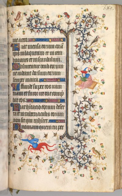 Timmar för Karl den ädle, kung av Navarra 1361-1425: fol. 189r, Text, ca. 1405. av Master of the Brussels Initials and Associates