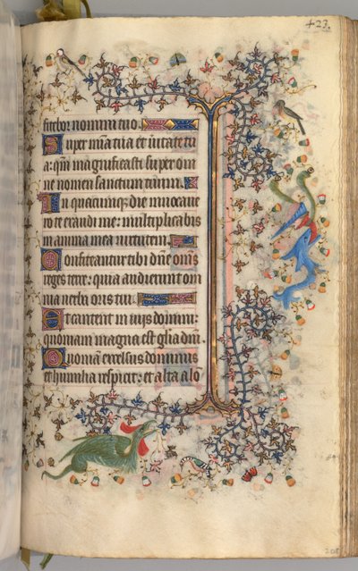 Timmar för Karl den ädle, kung av Navarra 1361-1425: fol. 206r, Text, c. 1405. av Master of the Brussels Initials and Associates