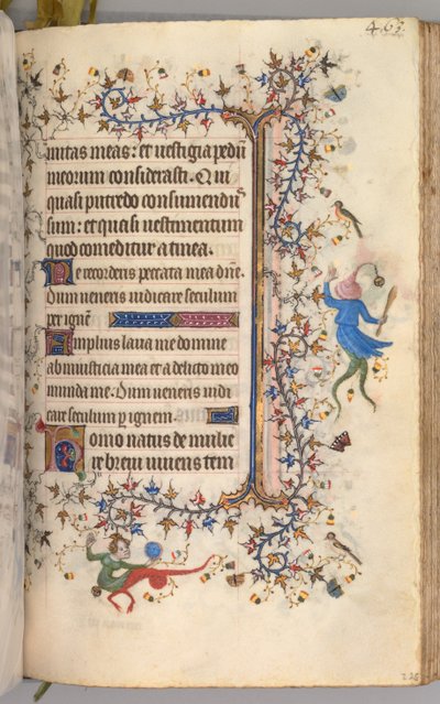 Timmar för Karl den ädle, kung av Navarra 1361-1425: fol. 226r, Text, ca. 1405. av Master of the Brussels Initials and Associates