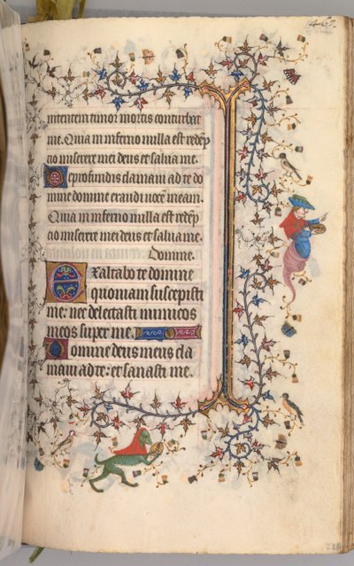 Timmar för Karl den ädle, kung av Navarra 1361-1425: fol. 228r, Text, ca. 1405. av Master of the Brussels Initials and Associates