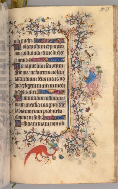 Timmar för Karl den ädle, kung av Navarra 1361-1425: fol. 231r, Text, ca. 1405. av Master of the Brussels Initials and Associates