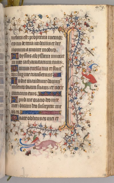 Timmar för Karl den ädle, kung av Navarra 1361-1425: fol. 234r, Text, ca. 1405. av Master of the Brussels Initials and Associates