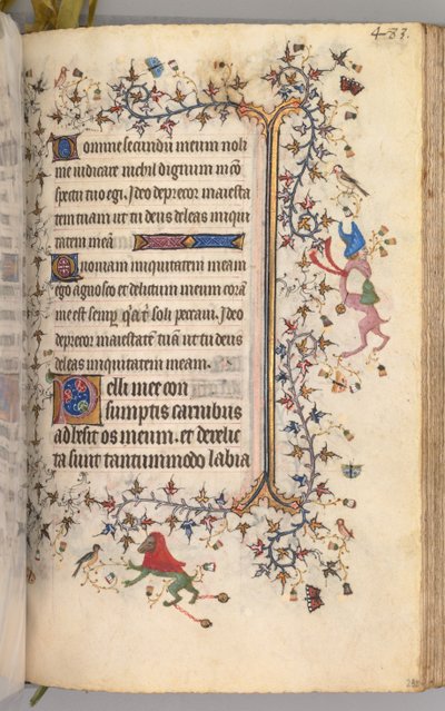 Timmar för Karl den ädle, kung av Navarra 1361-1425: fol. 236r, Text, ca. 1405. av Master of the Brussels Initials and Associates