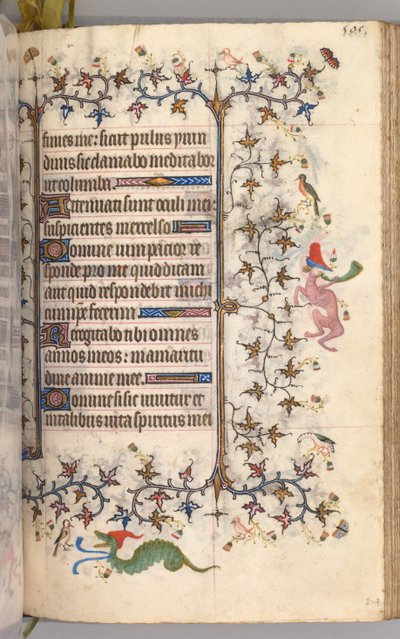 Timmar för Karl den ädle, kung av Navarra 1361-1425: fol. 247r, Text, ca. 1405. av Master of the Brussels Initials and Associates