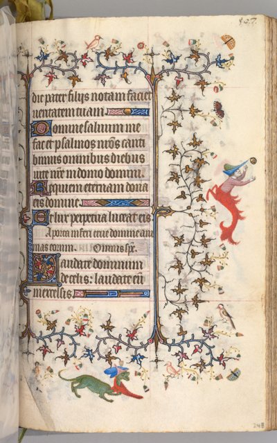 Timmar för Karl den ädle, kung av Navarra 1361-1425: fol. 248r, Text, ca. 1405. av Master of the Brussels Initials and Associates