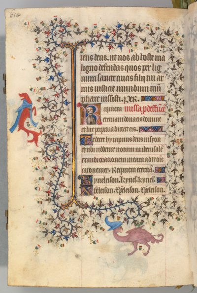 Timmar för Karl den ädle, kung av Navarra 1361-1425, fol. 321v, Dödsbyst, ca. 1405. av Master of the Brussels Initials and Associates