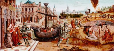 Historien om Theseus, mitten av 1400-talet av Master of the Cassoni