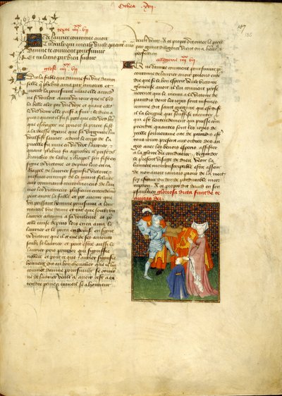 Harley 4431, f.135, Hector och Andromache, från 