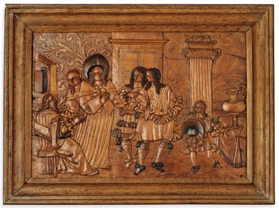 Eger intarsia panel, mitten av 1600-talet av Master of the Decorated Background