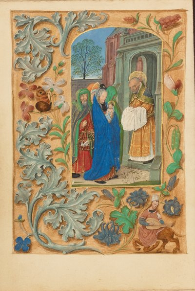 Presentationen i templet av Master of the Dresden Prayer Book
