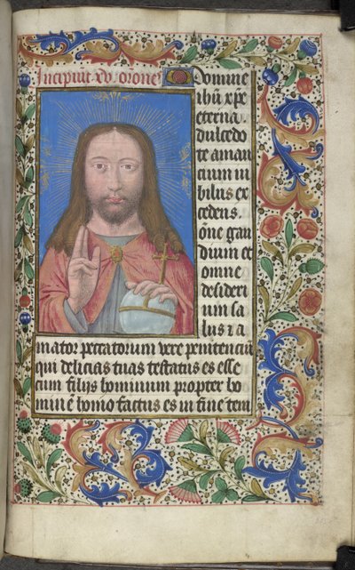 Kristus välsignelse av Master of the Dresden Prayer Books