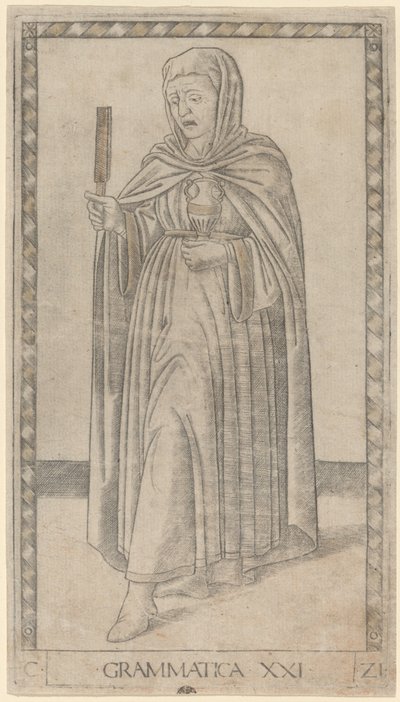 Grammatik (grammatik) av Master of the E Series Tarocchi