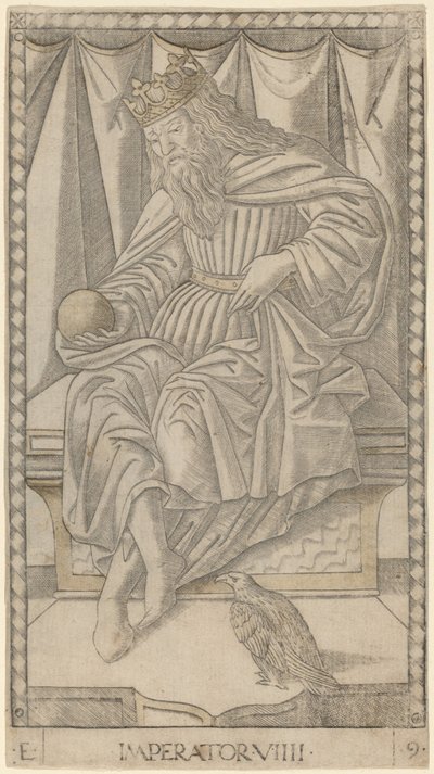 Imperator (kejsare) av Master of the E Series Tarocchi