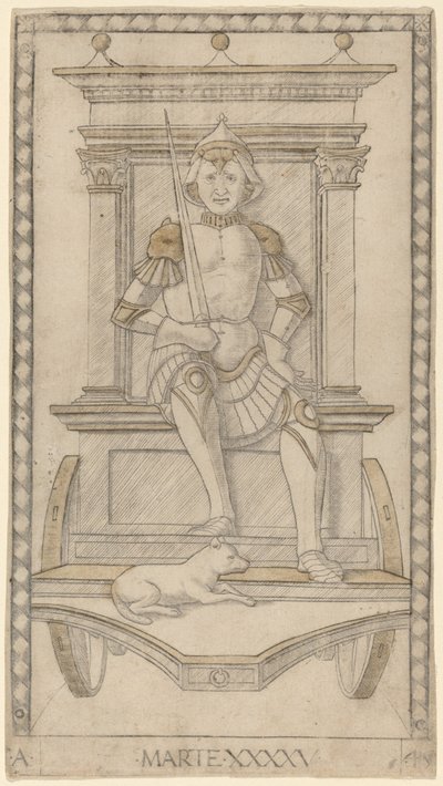 Marte (mars) av Master of the E Series Tarocchi