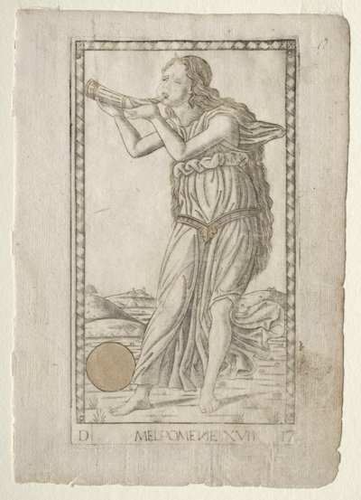 Melpomene (tragedi) (från Tarocchi-serien D: Apollo and the Muses, #17) av Master of the E Series Tarocchi