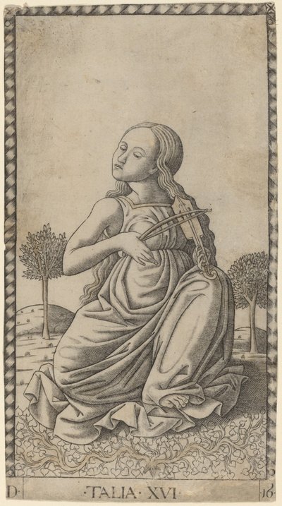 Talia (Thalia) av Master of the E Series Tarocchi