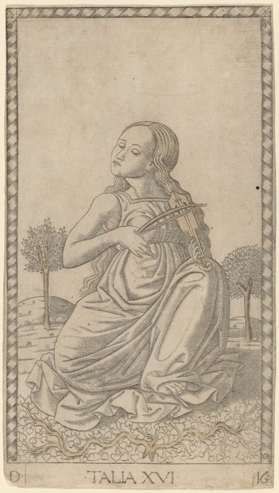 Talia (Thalia) av Master of the E Series Tarocchi