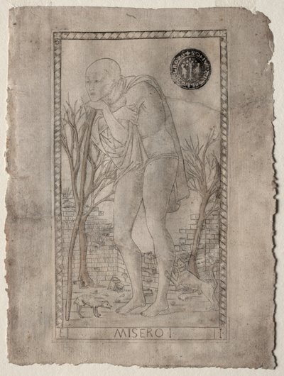 Tarot, före 1467. av Master of the E Series Tarocchi