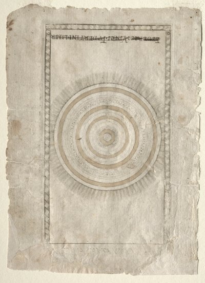 The Empyrean Sphere från Tarocchi, serie A..., före 1467. av Master of the E Series Tarocchi