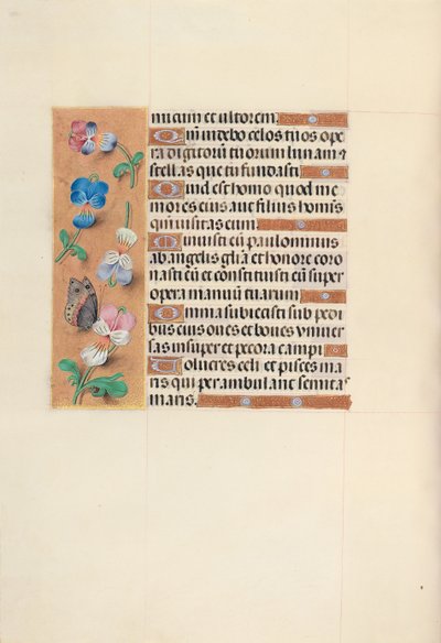 Hours of Queen Isabella the Catholic, Queen of Spain: Fol. 100V, c. 1500. av Master of the First Prayerbook of Maximillian