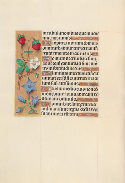 Hours of Queen Isabella the Catholic, Queen of Spain: Fol. 105v, c. 1500. av Master of the First Prayerbook of Maximillian
