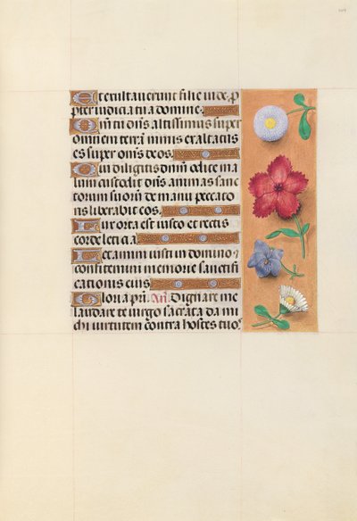 Hours of Queen Isabella the Catholic, Queen of Spain: Fol. 109r, c. 1500. av Master of the First Prayerbook of Maximillian
