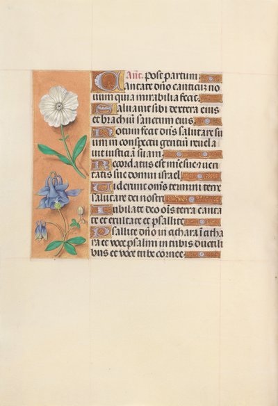 Hours of Queen Isabella the Catholic, Queen of Spain: Fol. 109v, c. 1500. av Master of the First Prayerbook of Maximillian