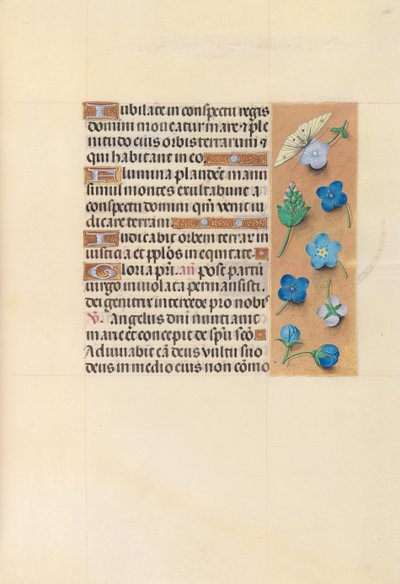 Hours of Queen Isabella the Catholic, Queen of Spain: Fol. 110r, c. 1500. av Master of the First Prayerbook of Maximillian