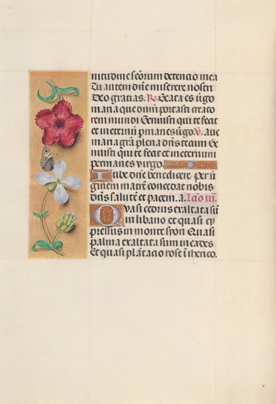 Hours of Queen Isabella the Catholic, Queen of Spain: Fol. 111v, c. 1500. av Master of the First Prayerbook of Maximillian