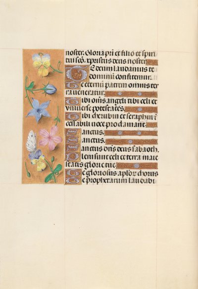 Hours of Queen Isabella the Catholic, Queen of Spain: Fol. 112v, c. 1500. av Master of the First Prayerbook of Maximillian