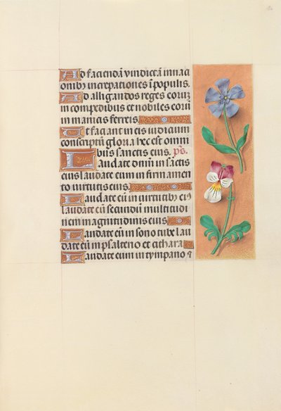 Hours of Queen Isabella the Catholic, Queen of Spain: Fol. 122r, c. 1500. av Master of the First Prayerbook of Maximillian